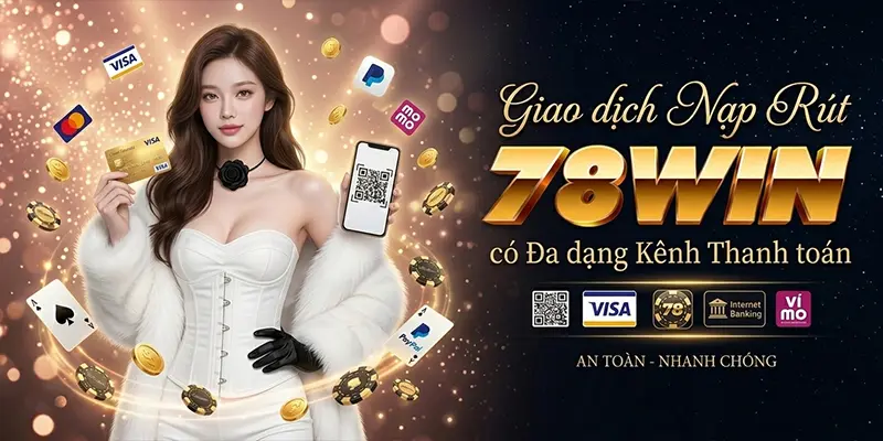 Giao dịch nạp rút 78WIN có đa dạng kênh thanh toán Giao dịch nạp rút 78WIN có đa dạng kênh thanh toán